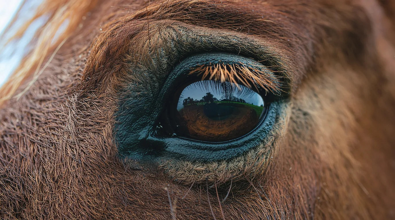 Un regard de cheval au Equidys – Élevage d'Io, Saint-Michel-de-Bannières